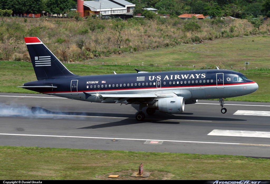 N708UW - Airbus A319-112 - US Airways