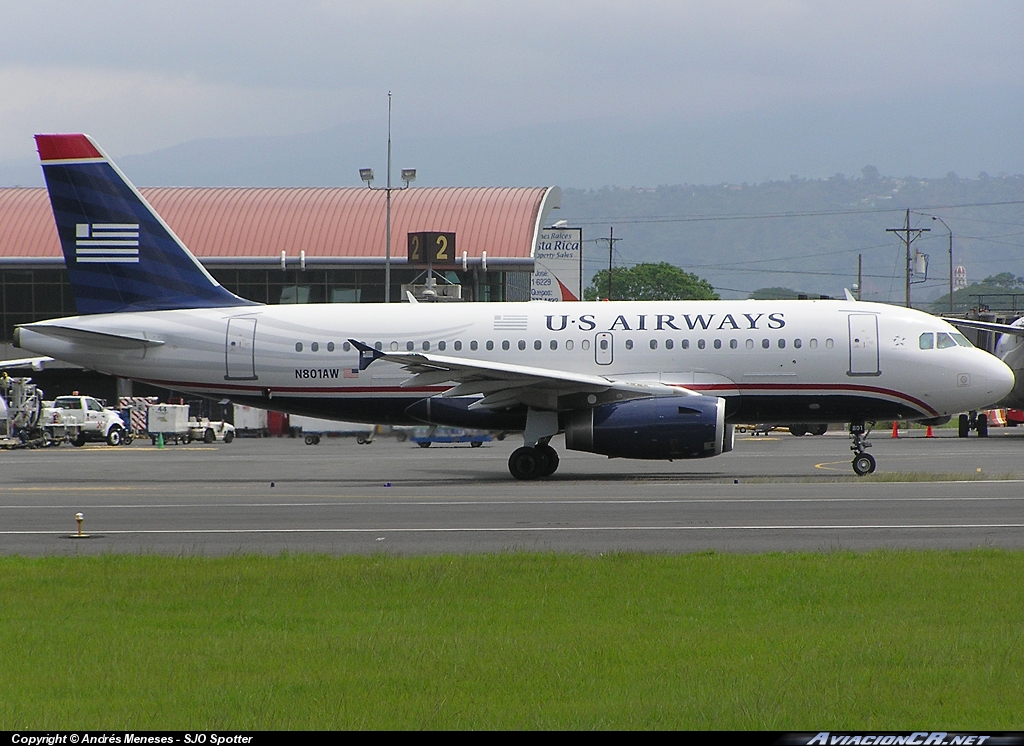 N801AW - Airbus A319-114 - US Airways