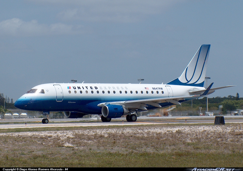 N647RW - Embraer 170-100SE - United Airlines (Republic Airlines)