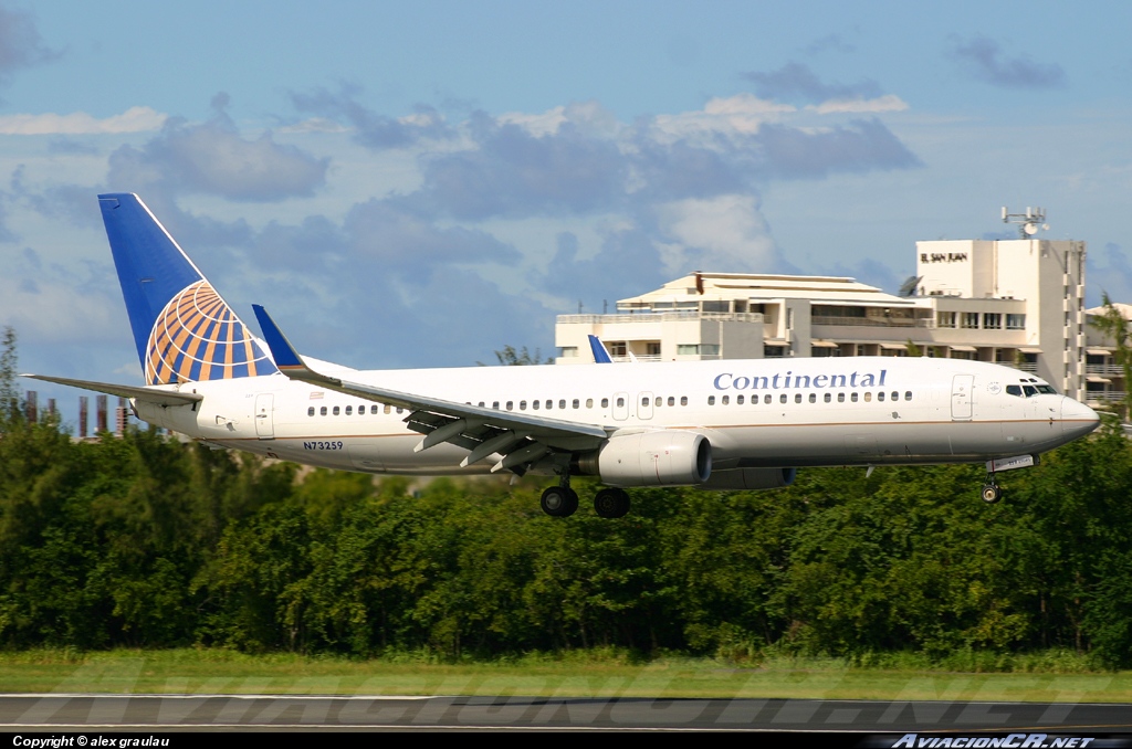 N73259 - Boeing 737-824 - Continental Airlines