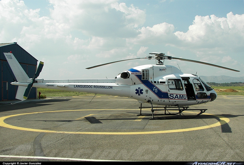 F-GMBA - Eurocopter AS 355N Ecureuil 2 - SAMU 66 (Hélicoptères de France)