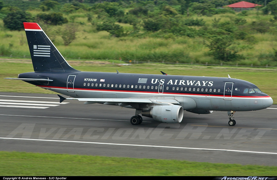 N733UW - Airbus A319-112 - US Airways