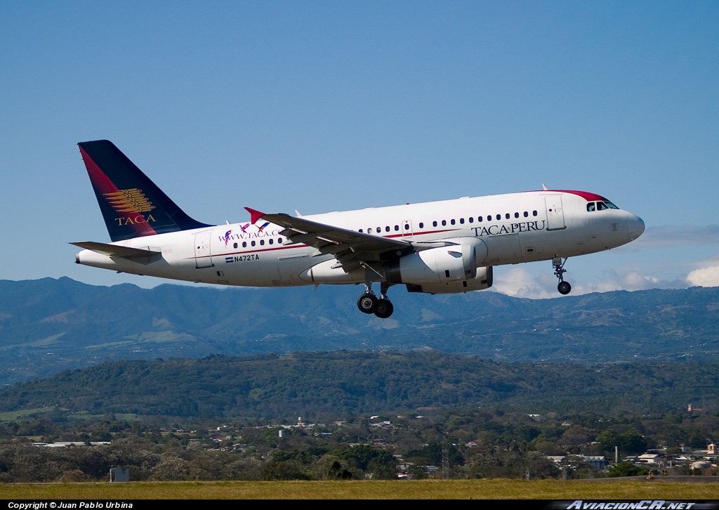 N472TA - Airbus A319-132 - TACA Perú