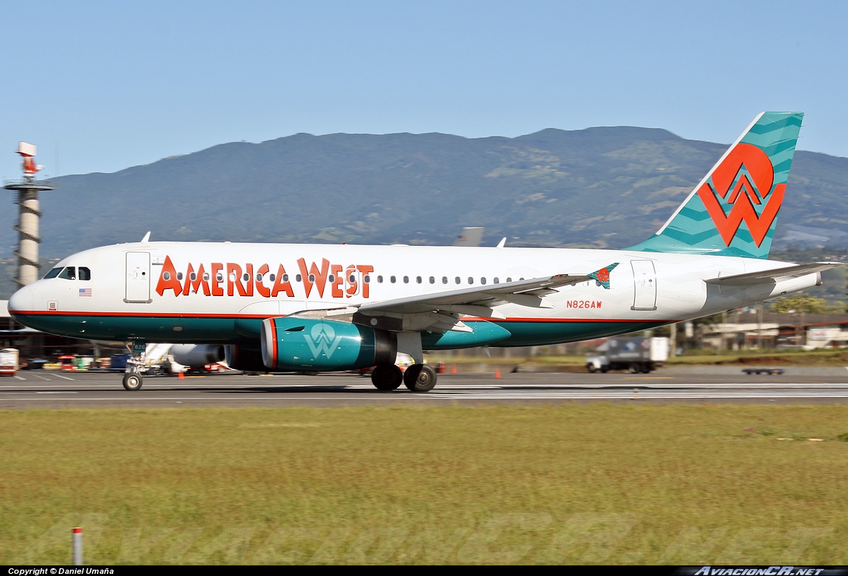 N826AW - Airbus A319-132 - America West