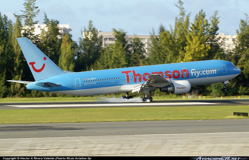 G-OBYJ - Boeing 767-304/ER - Thomsonfly (Britannia Airways)