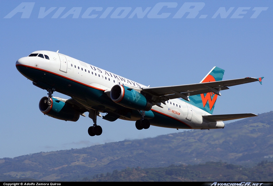 N838AW - Airbus A319-132 - US Airways