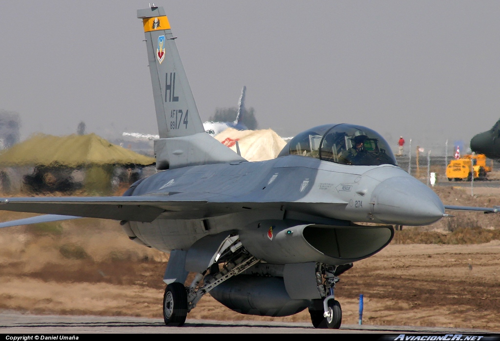 89-2174 - General Dynamics F-16D Fighting Falcon - USAF - United States Air Force - Fuerza Aerea de EE.UU