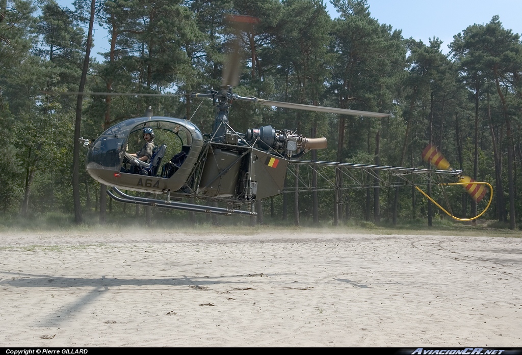 A64 - Eurocopter SA318C Alouette II - Ejercito de Tierra de Bélgica - LtAvn