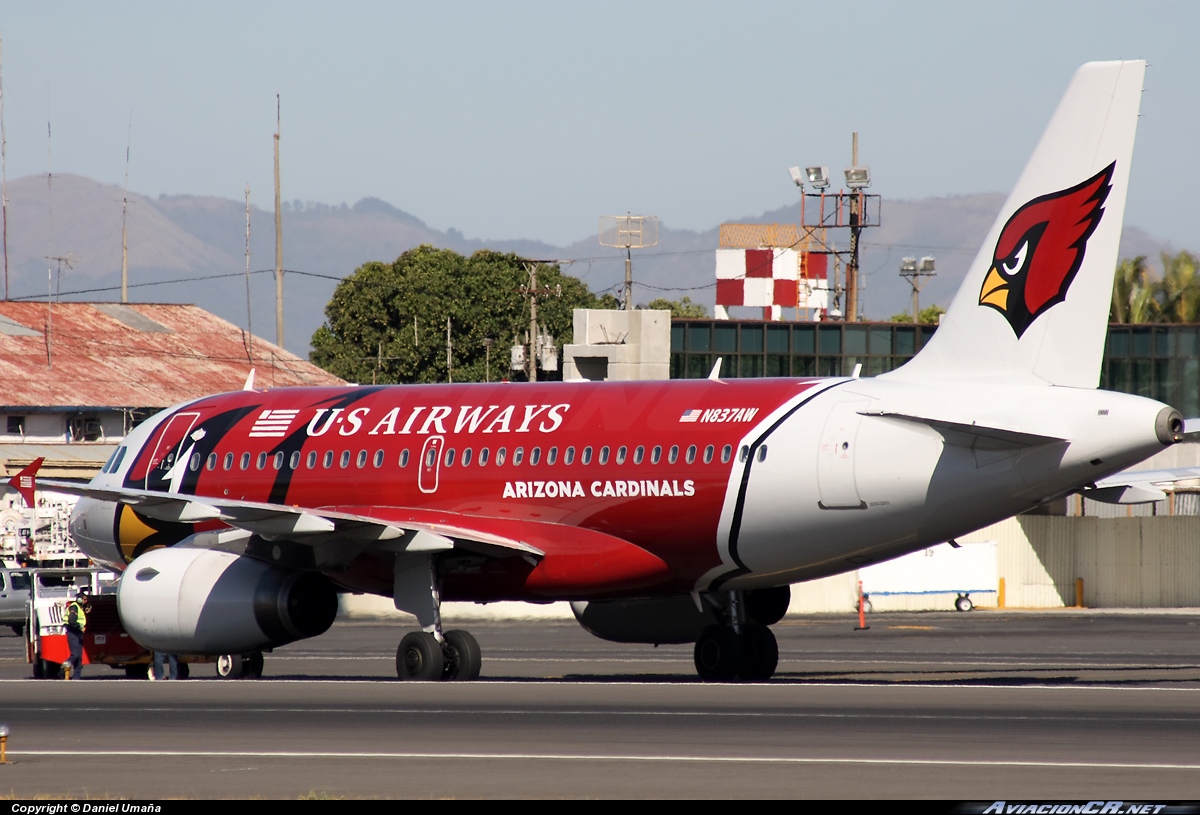 N837AW - Airbus A319-132 - US Airways