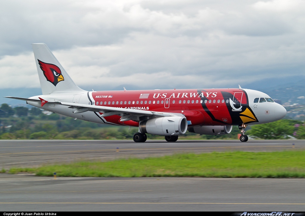 N837AW - Airbus A319-132 - US Airways