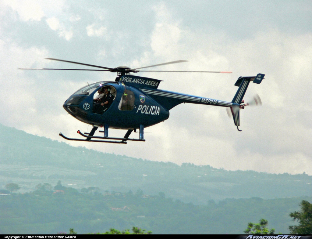 MSP018 - Hughes MD500E - Ministerio de Seguridad Pública - Costa Rica