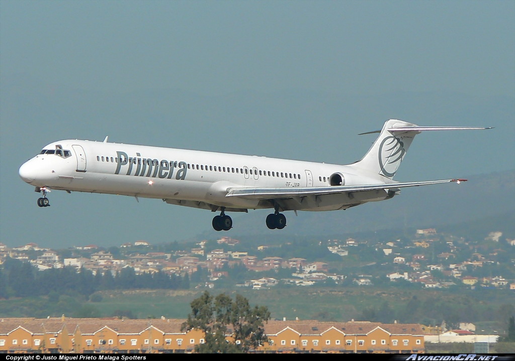 TF-JXB - McDonnell Douglas MD-82 - JetX (Primera)