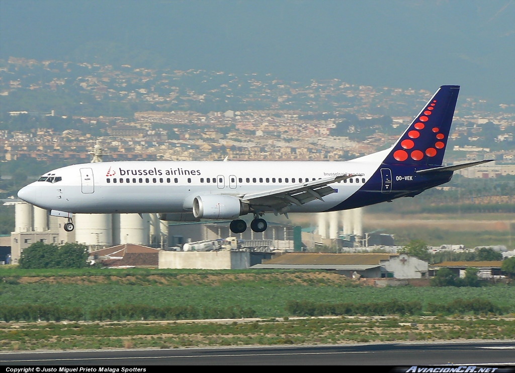 OO-VEK - Boeing 737-405 - Brussels airlines