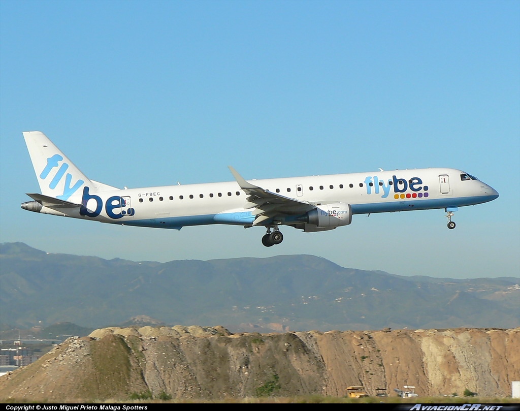 G-FBEC - Embraer 195-200AR - Flybe