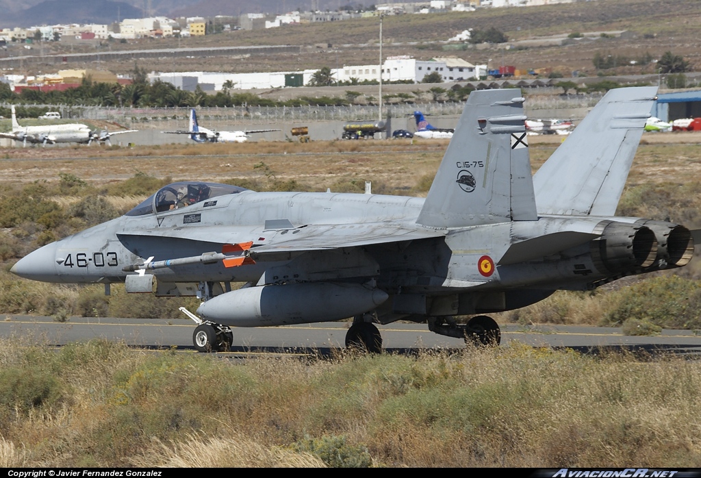 C.15-75 - McDonnell Douglas EF-18A+ Hornet - Fuerza Aérea Espanola