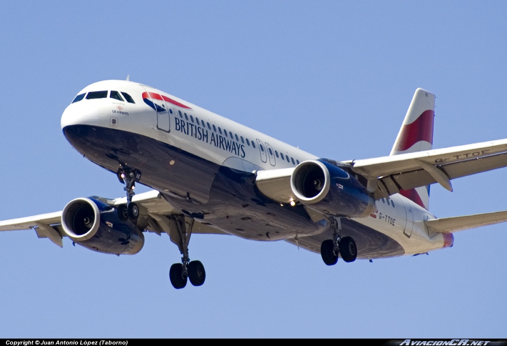 G-TTOE - Airbus A320-232 - British Airways