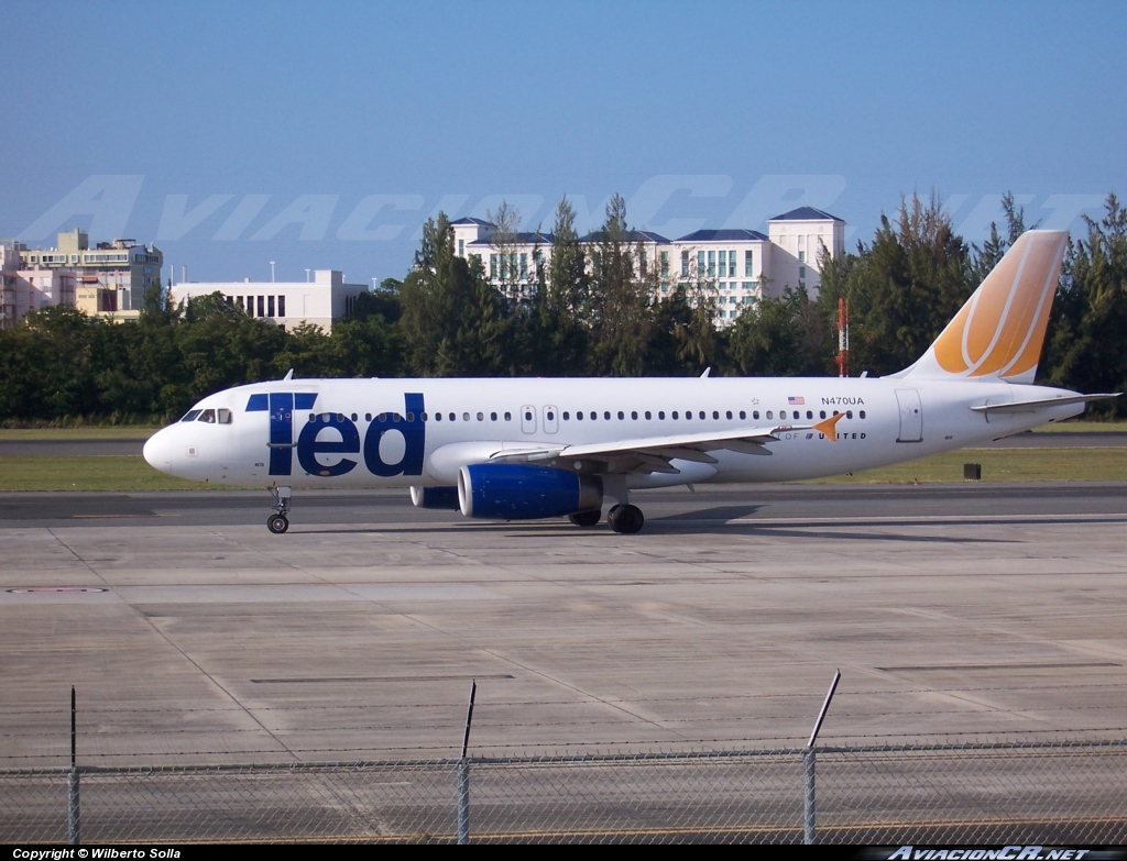 N470UA - Airbus A320-100 - TED