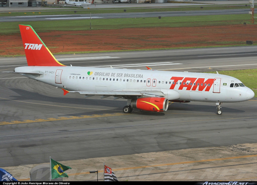 PT-MZY - Airbus A320-232 - TAM