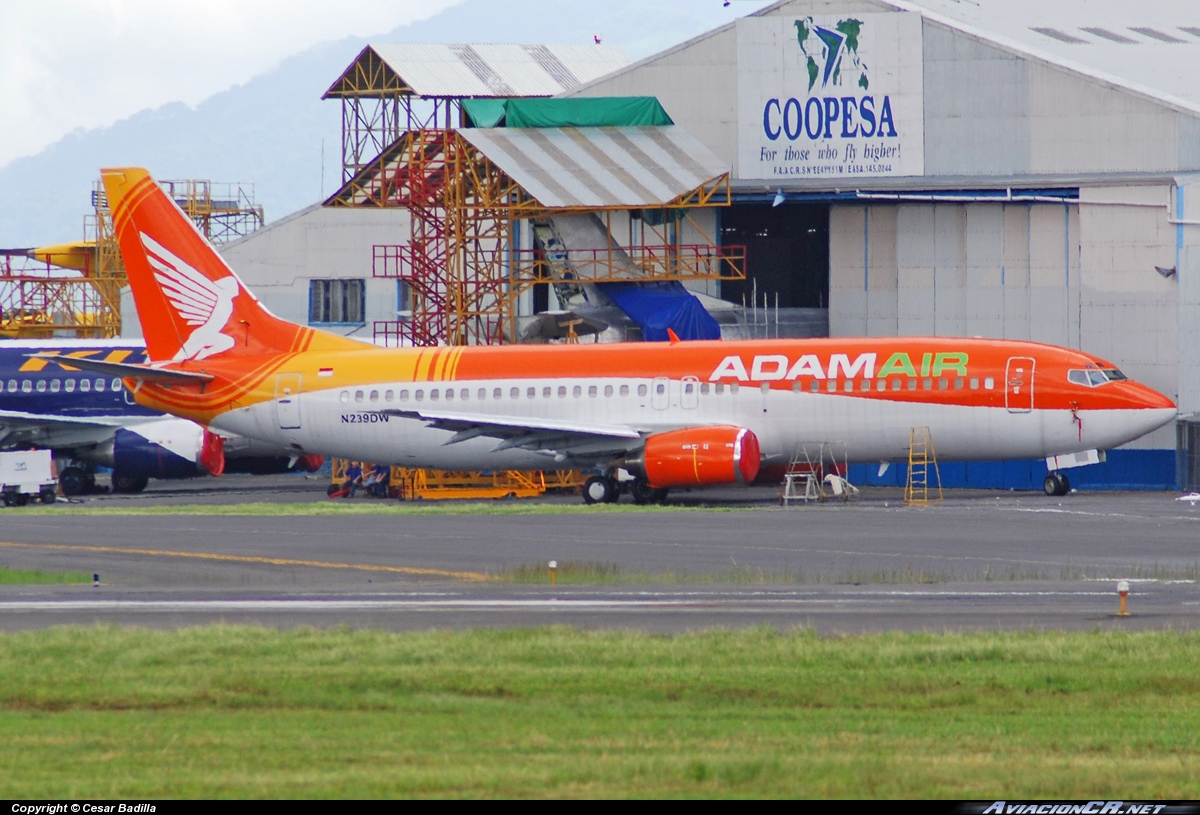N239DW - Boeing 737-4YO - Adam Air