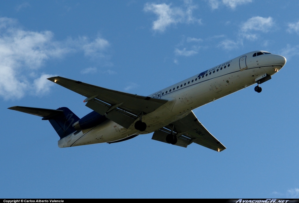 F-GNLH - Fokker F-100 - Blue Line