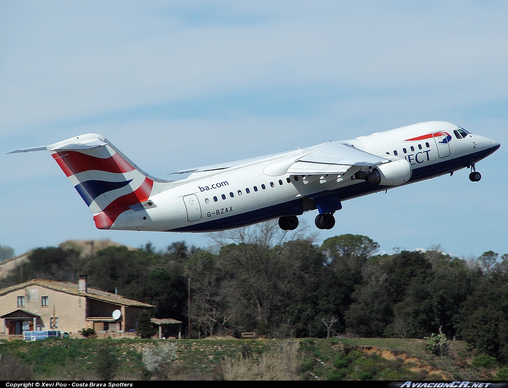 G-BZAX - Avro Regional Jet RJ100 - BA Connect