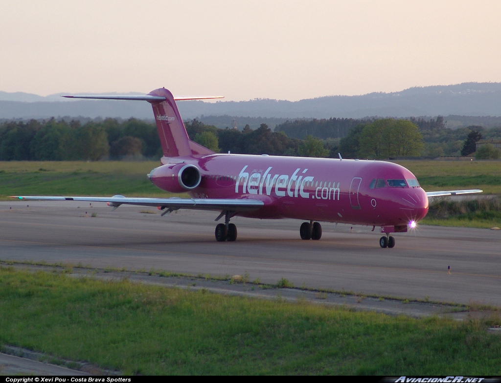 HB-JVC - Fokker F-100 - Helvetic