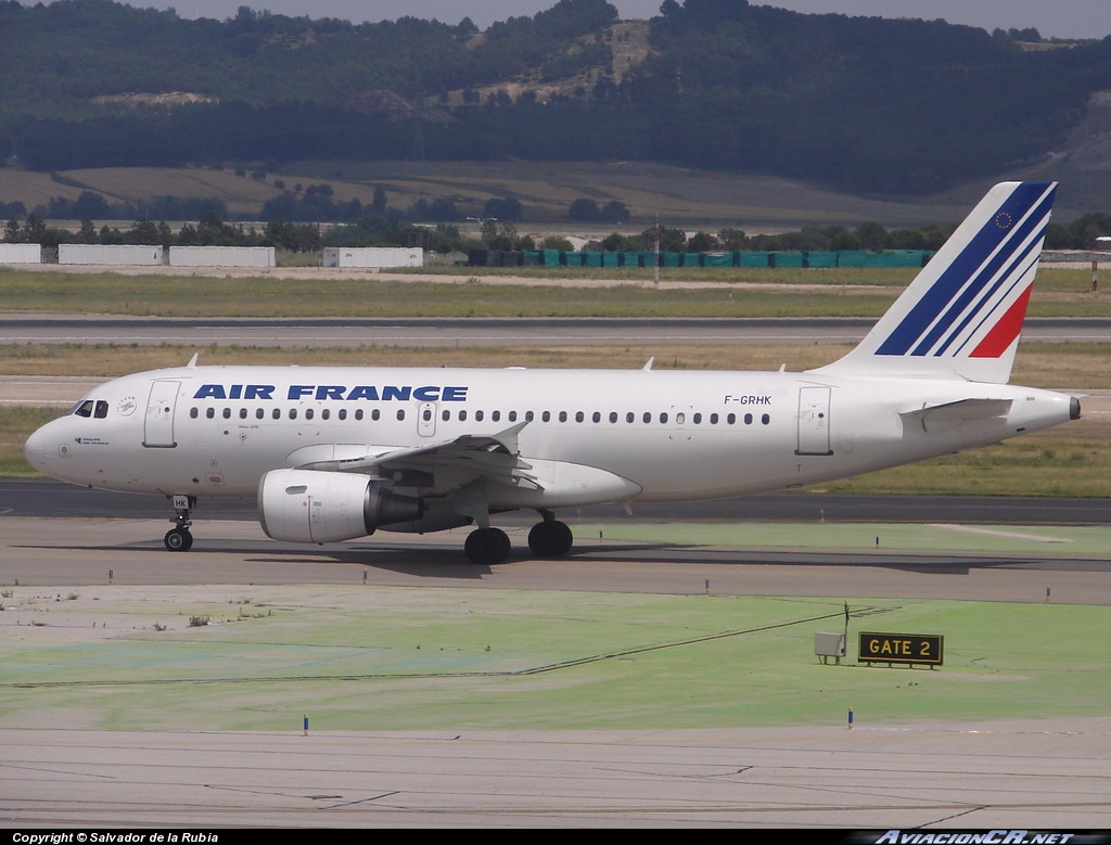 F-GRHK - Airbus A319-111 - Air France