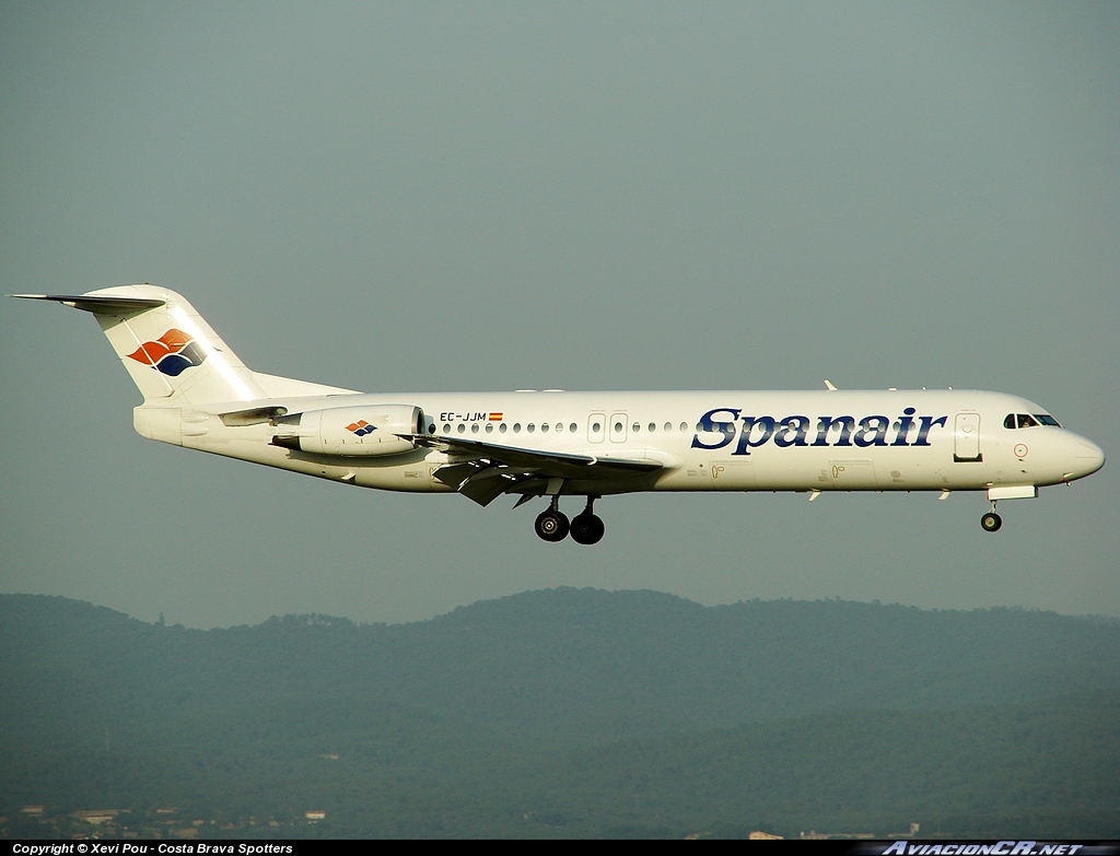 EC-JJM - Fokker F-100 - Spanair