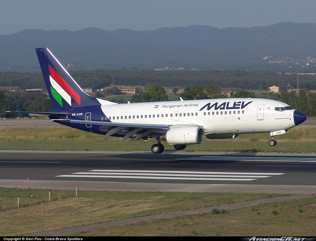 HA-LOS - Boeing 737-7Q8 - MALEV - Hungarian Airlines
