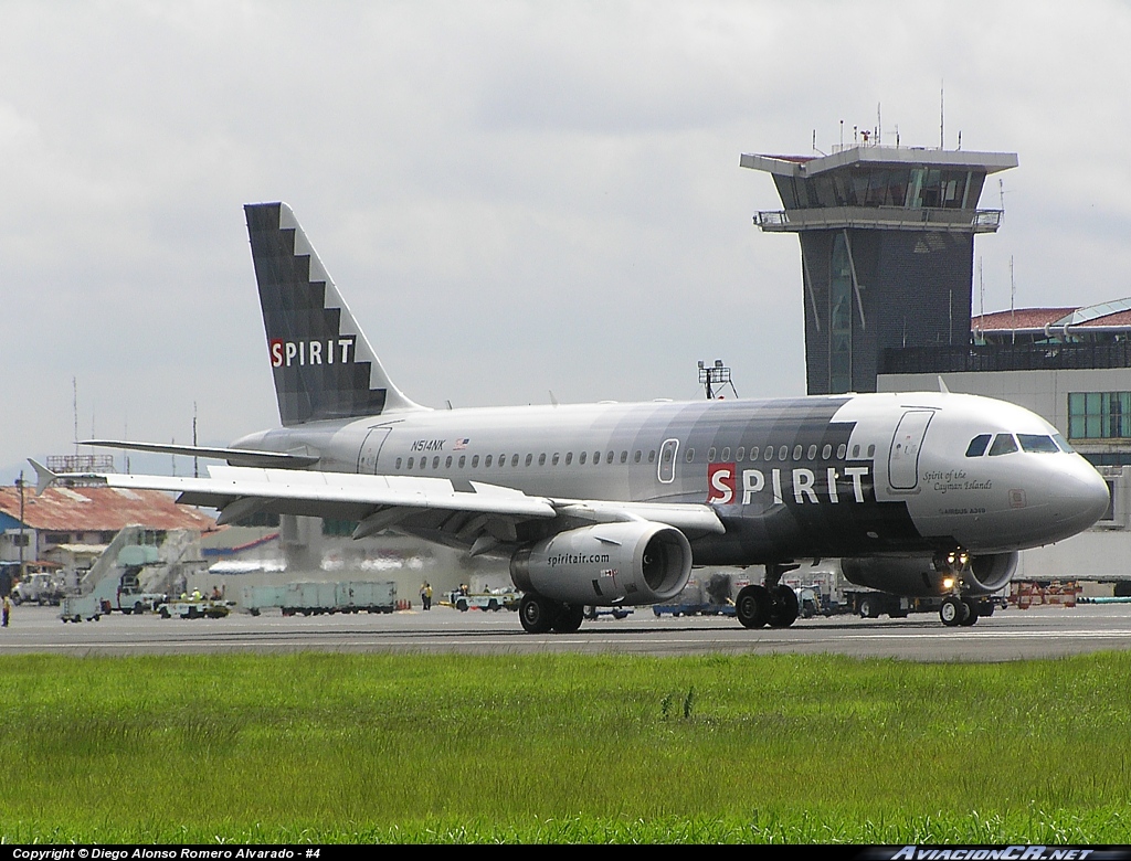 N514NK - Airbus A319-132 - Spirit Airlines