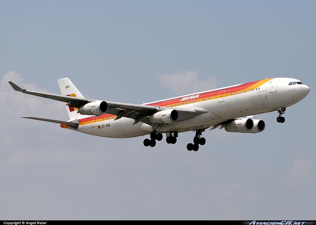 EC-GHX - Airbus A340-313X - Iberia