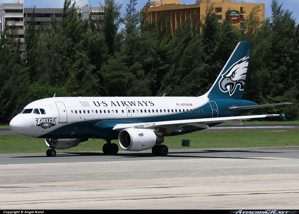 N709UW - Airbus A319-112 - US Airways