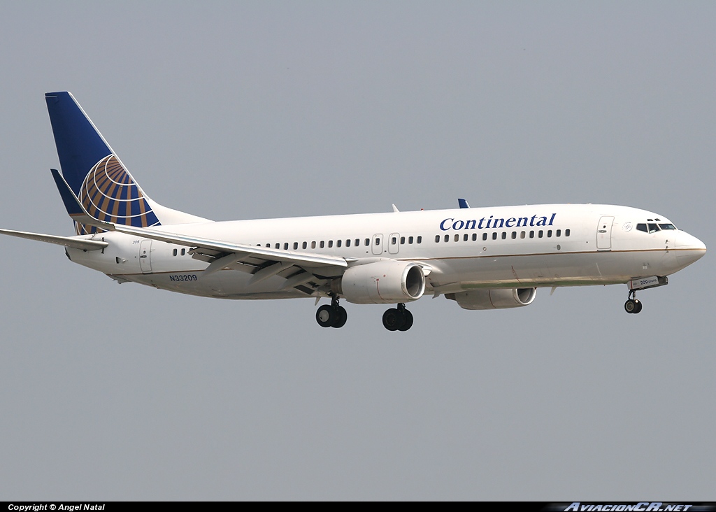 N33209 - Boeing 737-824 - Continental Airlines
