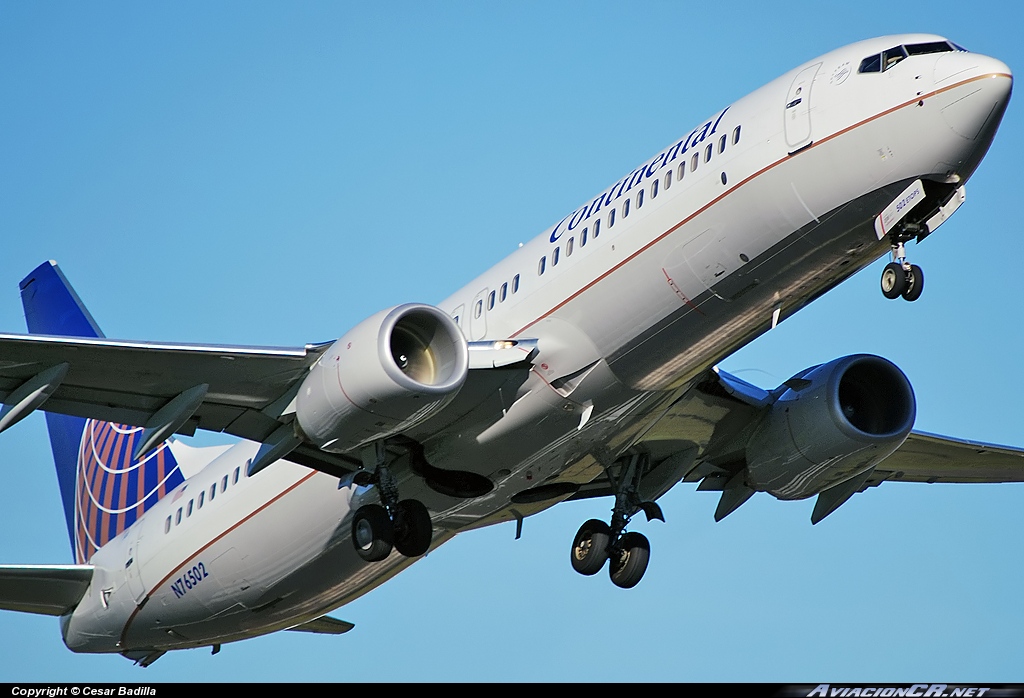 N76502 - Boeing 737-824 - Continental Airlines