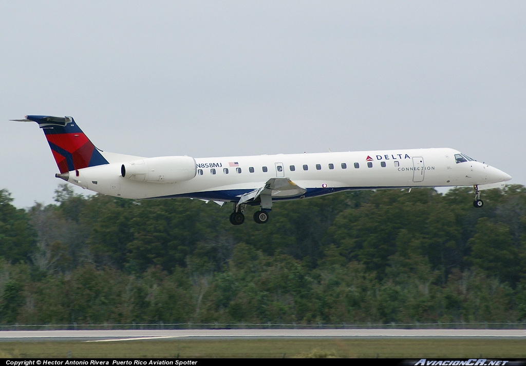 N858MJ - Embraer EMB-145AEW - Delta Connection