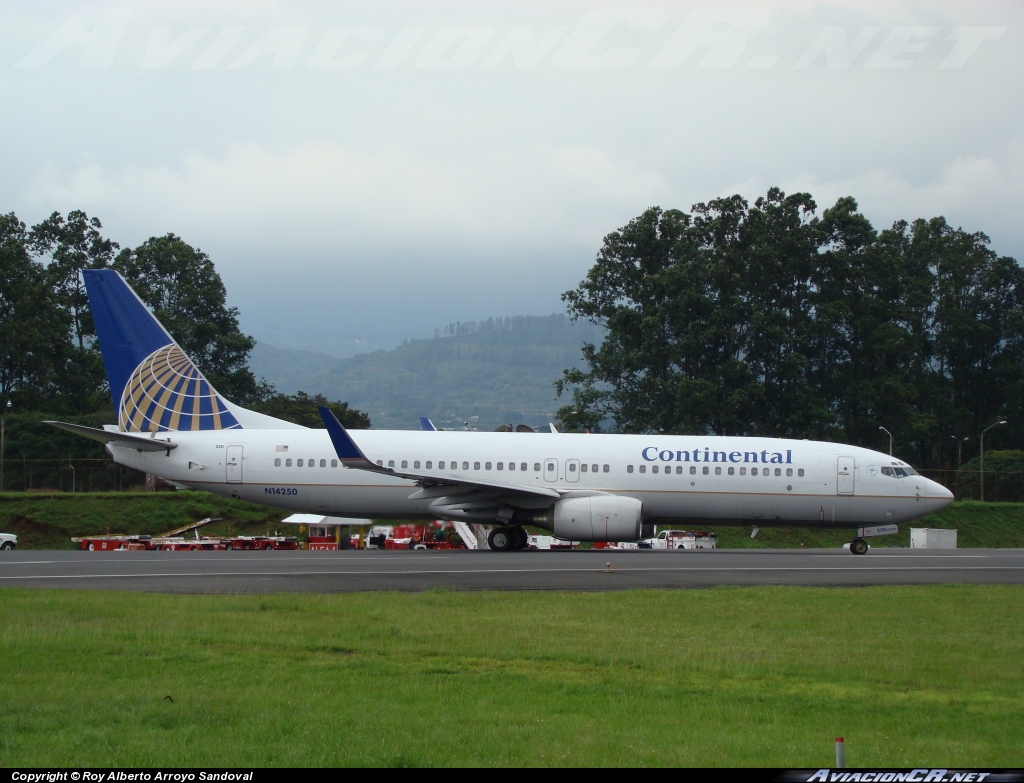 N14250 - Boeing 737-800 - Continental Airlines