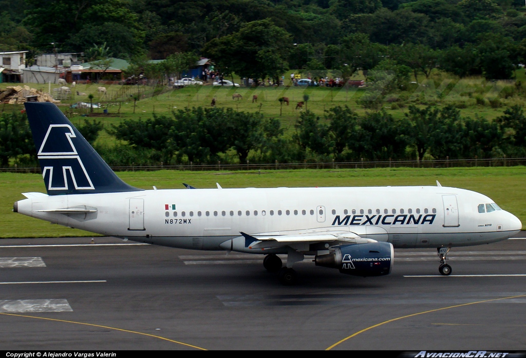 N872MX - Airbus A319-112 - Mexicana