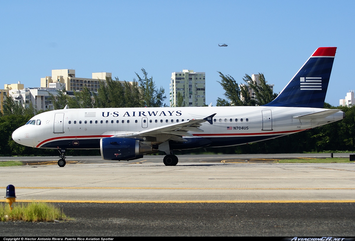 N704US - Airbus A319-114 - US Airways