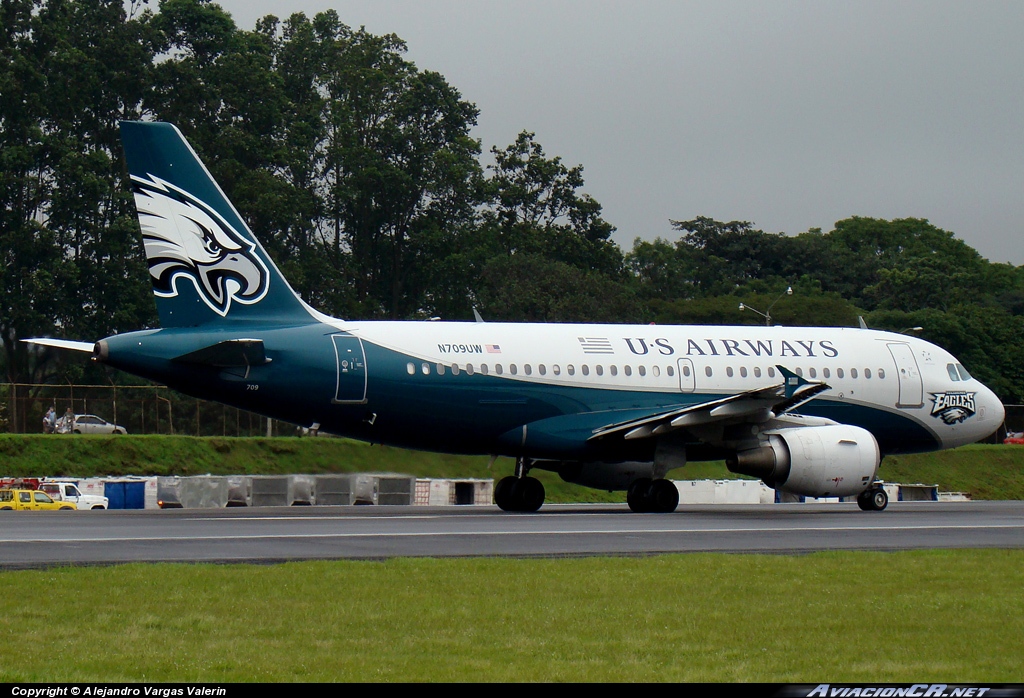 N709UW - Airbus A319-112 - US Airways