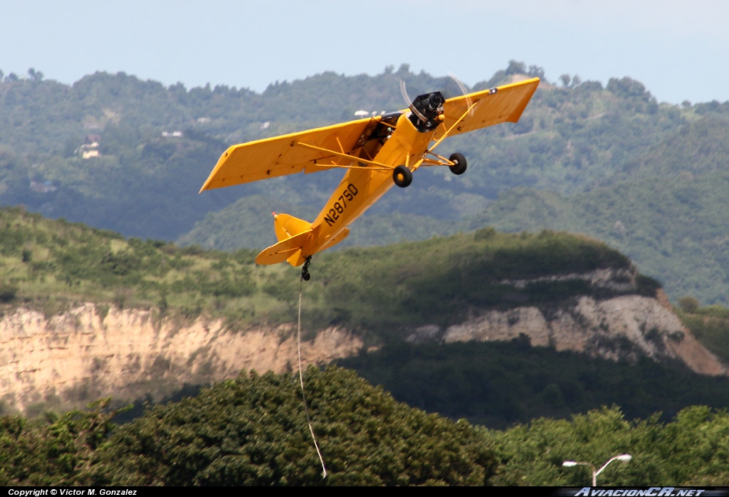 N2875D - Piper PA-18-135 Super Cub - Aerial Sign of Puerto Rico