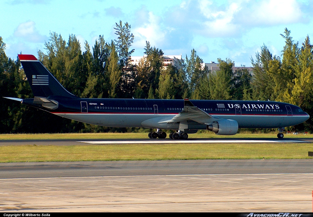 N274AY - Airbus A330-323X - US Airways