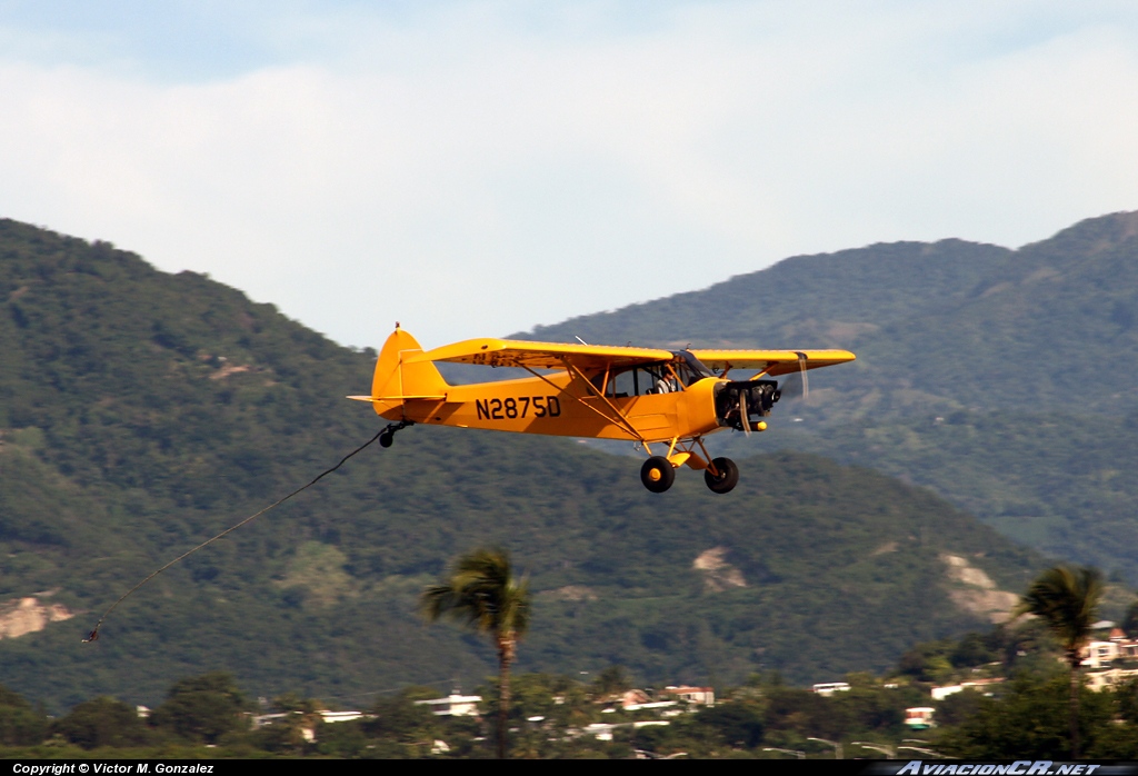 N2875D - Piper PA-18-135 Super Cub - Aerial Sign of Puerto Rico