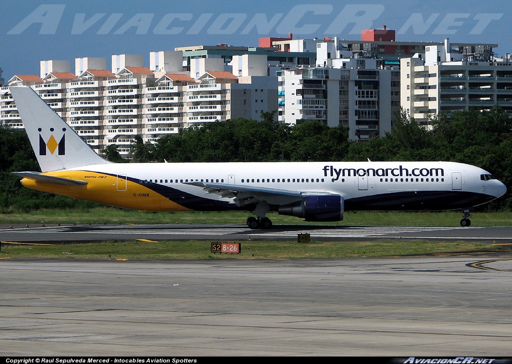 G-DIMB - Boeing 767-31K/ER - Monarch Airlines
