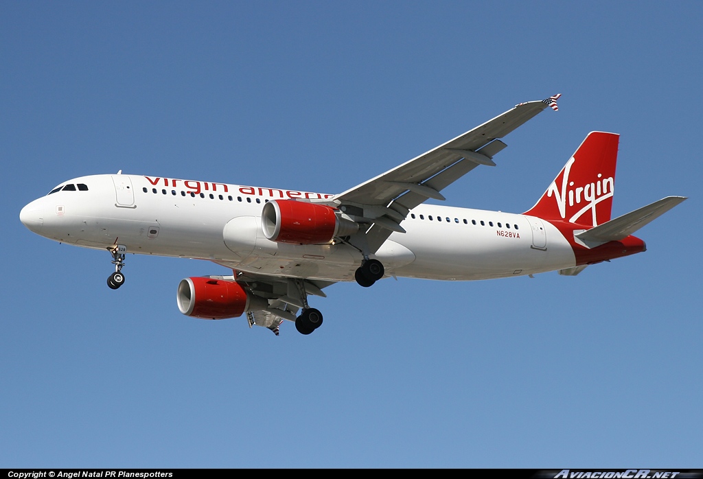 N628VA - Airbus A320-214 - Virgin America