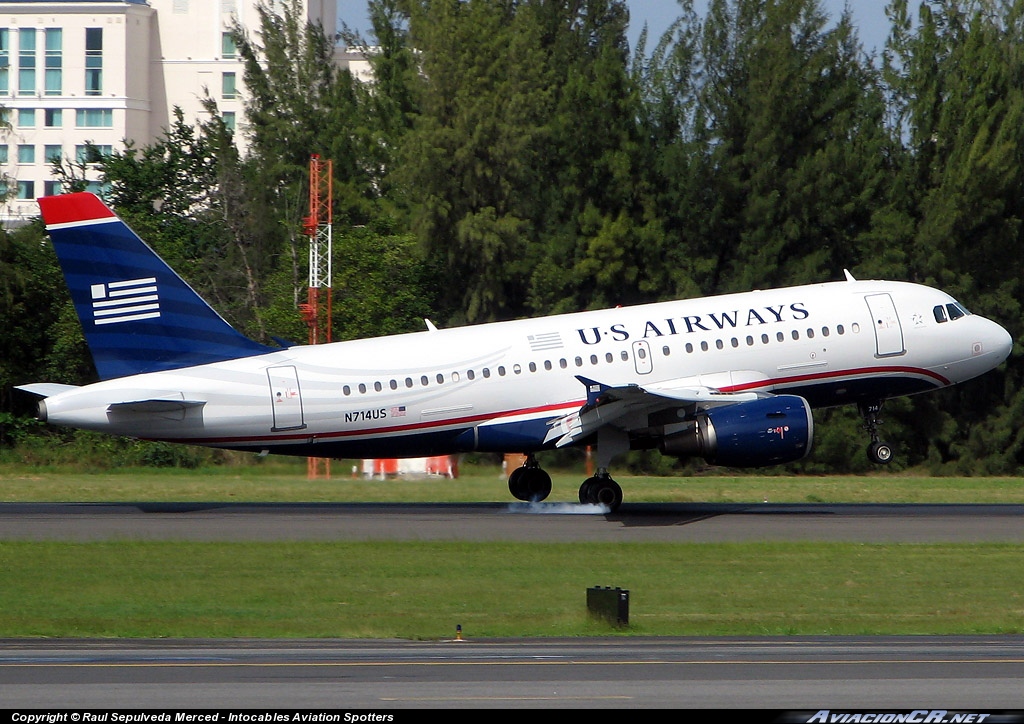 N714US - Airbus A319-100 - US Airways