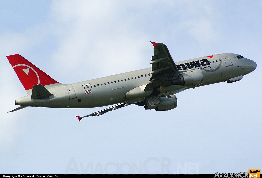 N312US - Airbus A320-211 - Northwest Airlines