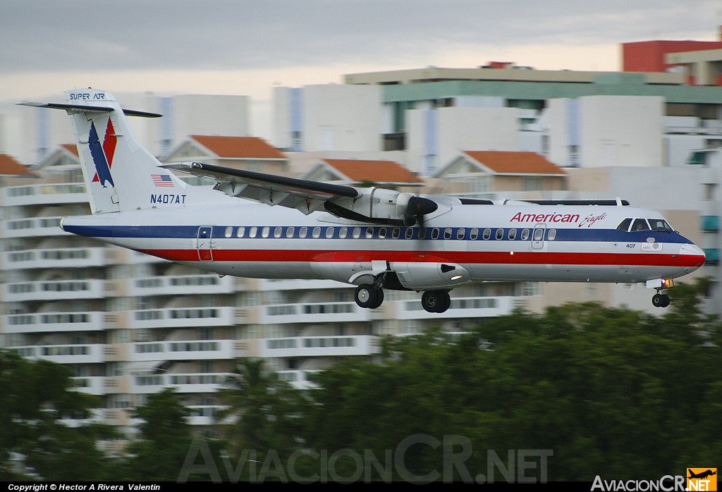 N407AT - ATR 72-212 - American Eagle
