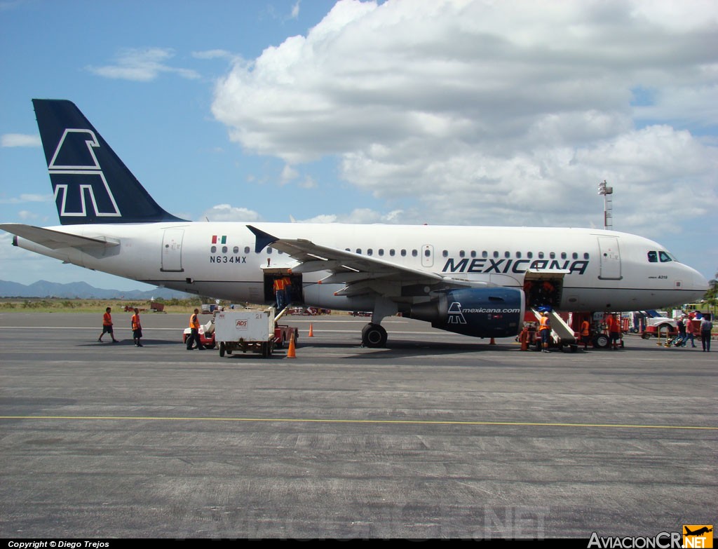 N634MX - Airbus A319-112 - Mexicana