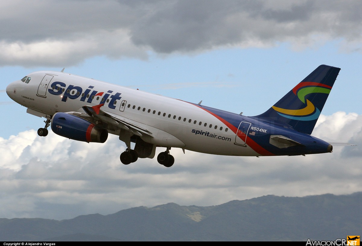 N504NK - Airbus A319-132 - Spirit Airlines