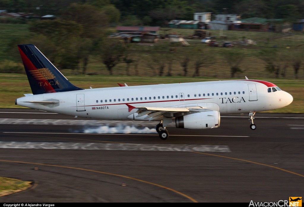 N480TA - Airbus A319-132 - TACA